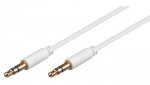 Kabel łączący jack 3,5 mm, pozłacany - Długość kabla 1.5 m