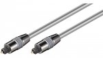Toslink kabel 6mm z metalowych złączy - Długość kabla 1.5 m