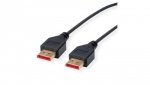 ROLINE Kabel DisplayPort, DP v1.4, M/M, DUN, czarny, 1 m