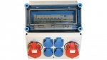 Rozdzielnica gniazdowa 2x16A 400V 4x16A 230V IP65 Mi-GN/Z 400001 HENSEL