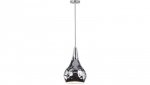 Lampa dekoracyjna wisząca chromowany klosz z przetłoczeniami fi:180mm dł:1000mm E27 max 60W IP20 V-TAC VT-8180-CH