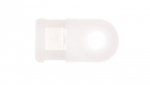 Uchwyt oczkowy biały F=5mm do opasek kablowych max. 4,8mm BMB5460E /100szt./