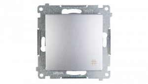 Simon 54 Łącznik krzyżowy srebrny mat DW7A.01/43