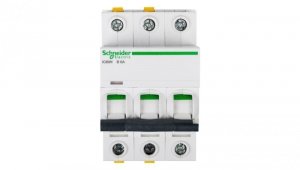 Wyłącznik nadprądowy 3P B 6A 6kA AC iC60N-B6-3 A9F03306