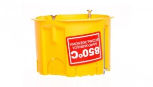 Puszka podtynkowa samogasnąca IP20 zółta PK-60 K-G N 0201-0N /40szt/