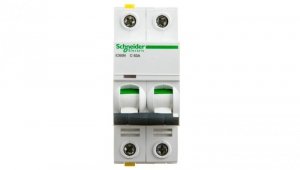 Wyłącznik nadprądowy 2P C 63A 6kA AC iC60N-C63-2 A9F04263