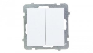 AS Łącznik schodowy + pojedynczy biały ŁP-9G/m/00