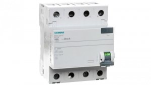 Wyłącznik różnicowoprądowy 4P 80A 0,03A Typ AC 30mA 400V SENTRON 5SV4347-0