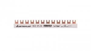 Szyna łączeniowa 1P 63A 10mm2 widełkowa 1F S12 1F-0 45.102