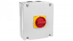 Obudowa do rozłączników GA063A...GA100A, GA063SA i GA080D, pokrętło żółto/czerwone IP65 GAZ2