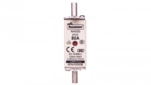 Wkładka bezpiecznikowa NH000 80A gL/gG 500V 80NHG000B