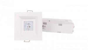 Oprawa awaryjna LOVATO P ECO LED 3W 315lm (opt. otwarta) 1h jednozadaniowa AT biała LVPO/3W/E/1/SE/AT/WH