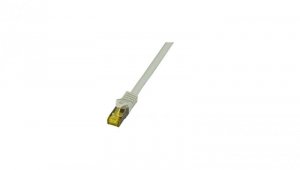 Patchcord SFTP 2m Cat.6a LSZH szary na kablu Cat.7
