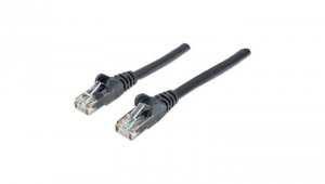 Patch Cord Cat5E UTP 1,0M Czarny 100 Miedź 320740
