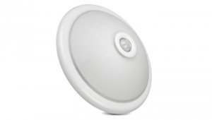 Plafon sufitowy z czujnikiem PIR oraz wymiennym źródłem światła 2x max 40W z trzonkiem E27, 220-240V~ 50/60Hz MCE324