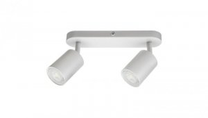 Lampa Oprawa SIENA-ALU-W/W 2xgu10 biała z białym przegubem