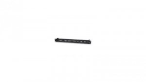 Patch panel STP Cat5e 24 porty RJ45, 1U, czarny