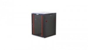 Szafka wisząca złożona 12U 600x600 rack 19drzwi szklane