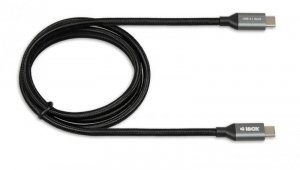 Kabel IBOX IKUMTC31G2 (USB typu C - USB typu C 1m kolor czarny)