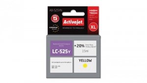 Tusz Activejet AB-525YN (zamiennik Brother LC525Y Supreme 15 ml żółty)