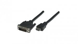 Kabel monitorowy HDMI/DVI-D 24+1 M/M 1.8M ICOC HDMI-D-018