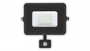 Naświetlacz LED PLATI 20W 1400lm 3000K IP44 czarny czujnik LFL104S