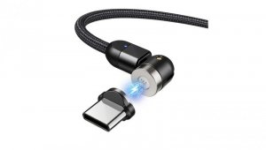MCE474 Magnetyczny kabel USB z adapterem USB typu C 1 m