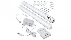 Lampa LED Maclean, Podszafkowa, Liniowa, Zestaw 2 moduły z pilotem i zasilaczem, Max 4 moduły na jednym zasilaczu, MCE245