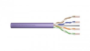 Kabel teleinformatyczny U/UTP kat.6 4x2xAWG23 LSOH drut fioletowy Dca DK-1614-VH-1 /100m/