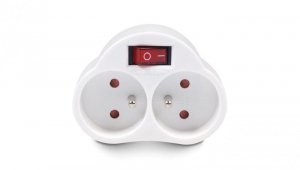 Gniazdko prądowe X2 z wyłącznikiem Maclean Energy MCE31 3680W MCE31