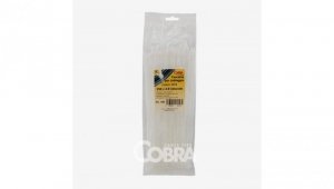 Opaska kablowa 450x7,6 biała COBRA 9450 /100szt./