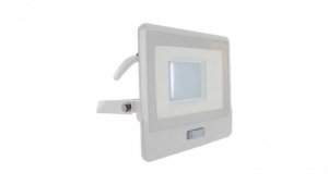 Projektor LED z czujnikiem ruchu 30W 2340lm 4000K Dioda SAMSUNG IP65 Kabel 1m Biały 5 Lat Gwarancji 20299