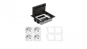 KONTAKT SIMON FLOOR BOX puszka podłogowa 4x gniazdo pojedyncze z/u do podłóg technicznych ( podniesionych )