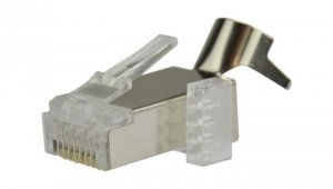 Wtyk modularny RJ45 8P8C kat.6A, kat.7 ekranowany FTP NEKU WORECZEK 100szt.