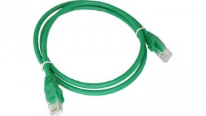 Patch-cord U/UTP kat.6A LSOH 1.0m zielony KKU6AZIE1.0