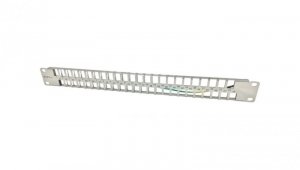 Patch panel 19 modularny 48 portów 1U z podporą niewyposażony PK046