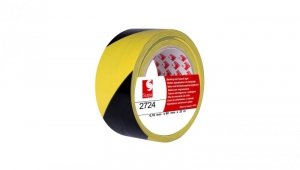 Taśma ostrzegawcza 50mm/33m żółto-czarna 2724 SCAPA