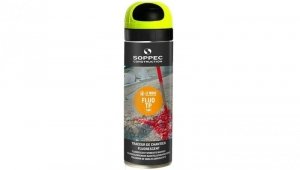 Farba geodezyjna do znakowania spray żółta SOPPEC Fluo T.P.