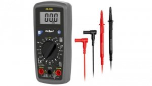 Miernik uniwersalny z funkcją testu baterii multimetr cyfrowy z wyświetlaczem LCD REBEL RB-30D