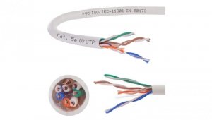 Kabel UTP kat.5e U/UTP 4x2x0,5 domNET /305m/