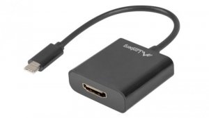 Adapter USB-C 3.1 - HDMI (DisplayPort ALT mode) na kablu 15cm czarny LANBERG