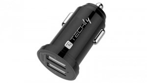 Samochodowa Mini Ładowarka 2x USB 5V 2.4A/12W Techly