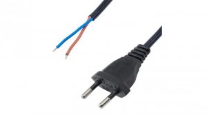 Kabel zasilający bez zakończenia Akyga AK-OT-05A CU CEE 7/16 2x0.75mm2 1.5 m