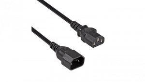 Kabel zasilający Akyga AK-PC-07C przedłużacz CU IEC C13 / C14 3m