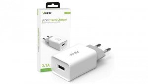 Ładowarka sieciowa USB 5V 2.1A VA0051 Vayox