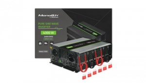 Qoltec Przetwornica napięcia Monolith 2000W 4000W 12V na 230V Czysty Sinus