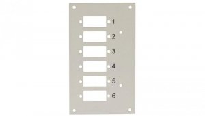 Panel przedni do przełącznicy Techly 109801 na 6 adapterów