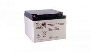 MWL 28-12B Akumulator AGM 12V 28Ah 10-12lat żywotności MW Power