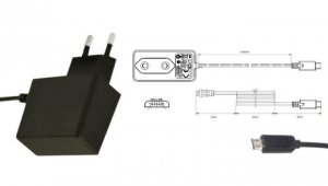 POSC05200A-micro Zasilacz adapter 10W 5V 2A z wtykiem DC - micro USB