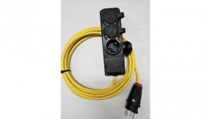 EXTREME Przedłużacz 3x1,5 PUR H07BQ-F 5m 3-fach 1316605